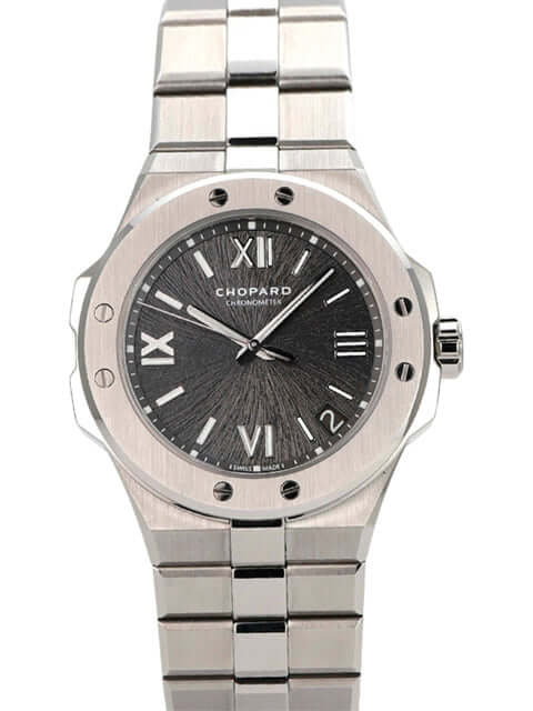 Chopard Alpine Eagle Large 41 Ref. 298600-3002, Edelstahlgehäuse, graues Zifferblatt, Automatik, 41 mm Durchmesser.