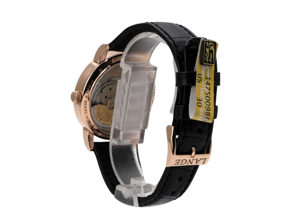 A. Lange & Söhne Saxonia Langematik 308.032 Rotgold im sehr guten Zustand, eine gebrauchte Uhr aus ca. 2001, das perfekte Sammlerstück.