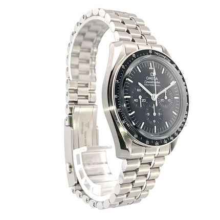 Omega Speedmaster Professional Moonwatch Ref. 310.30.42.50.01.002 mit schwarzem Zifferblatt und Edelstahlarmband