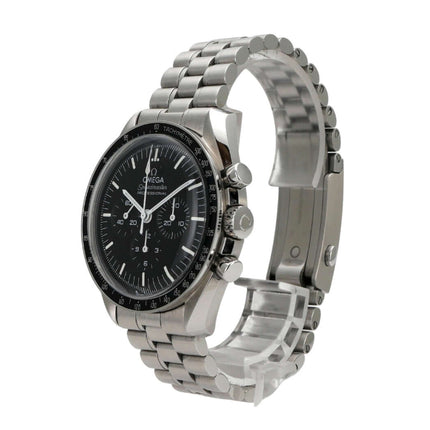 Omega Speedmaster Professional Moonwatch 310.30.42.50.01.001 in Edelstahl mit schwarzem Zifferblatt und Armband