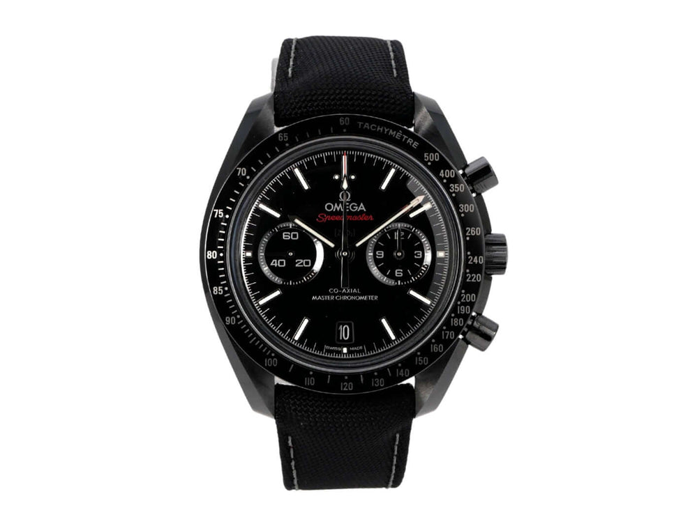 Omega Speedmaster Moonwatch Dark Side of the Moon 310.92.44.51.01.002 schwarzes Keramik-Chronographenmodell mit Nylonarmband
