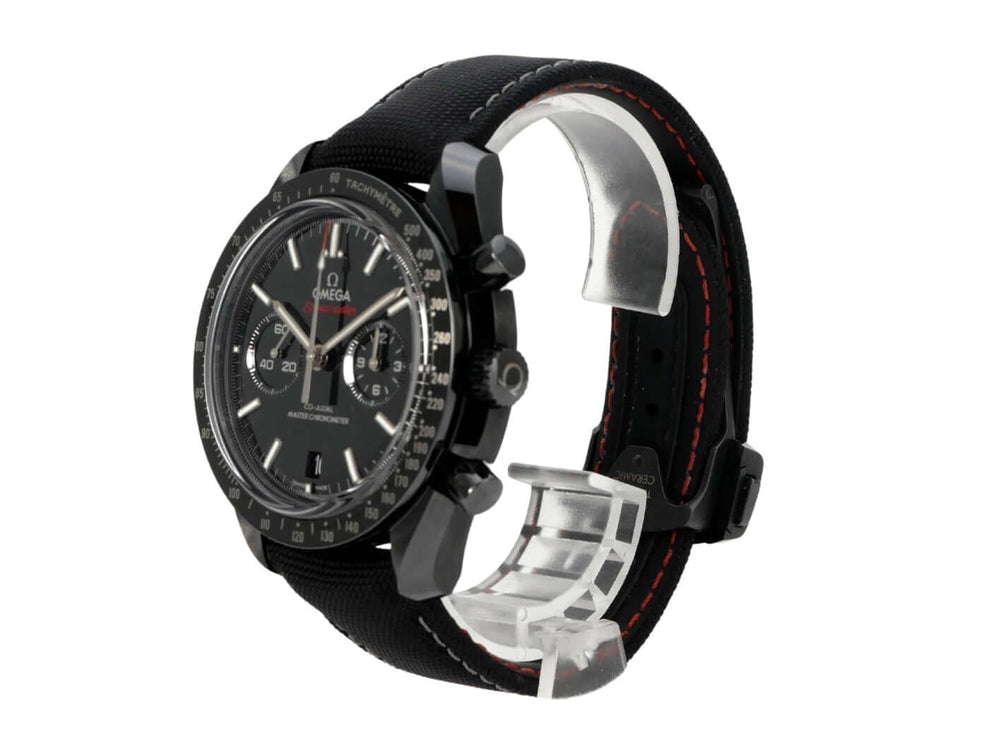 Omega Speedmaster Moonwatch Dark Side of the Moon 310.92.44.51.01.002 mit schwarzem Keramikgehäuse und Nylonarmband
