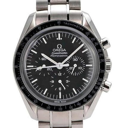 Omega Speedmaster Professional Moonwatch 311.30.42.30.01.005 mit schwarzem Zifferblatt und Edelstahl-Armband