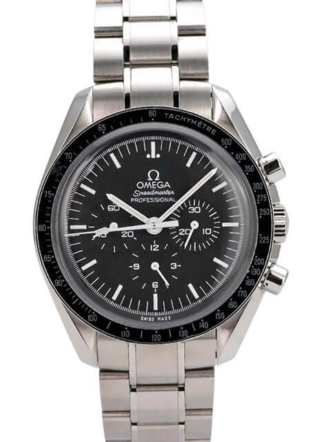 Omega Speedmaster Professional Moonwatch 311.30.42.30.01.005 mit schwarzem Zifferblatt und Edelstahl-Armband