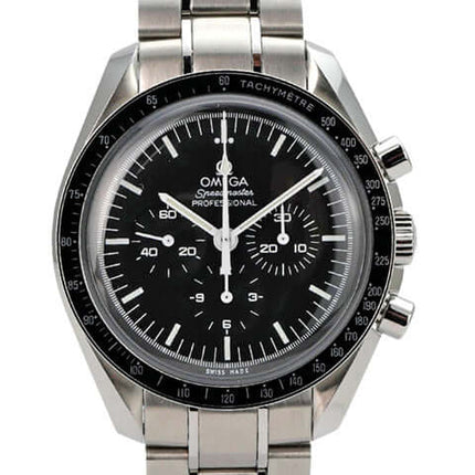 Omega Speedmaster Professional Moonwatch 311.30.42.30.01.005 mit schwarzem Zifferblatt und Edelstahl-Armband