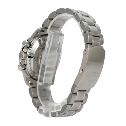 Omega Speedmaster Professional Moonwatch 311.30.42.30.01.005 mit poliertem Edelstahl-Armband und Gehäuse.