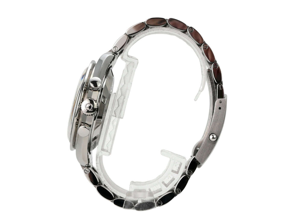 Omega Speedmaster Professional Moonwatch 311.30.42.30.01.005 seitliche Ansicht mit Edelstahlarmband