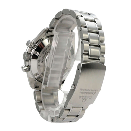 Omega Speedmaster Professional Moonwatch 311.30.42.30.01.005 mit Edelstahlarmband und robustem Gehäuse.