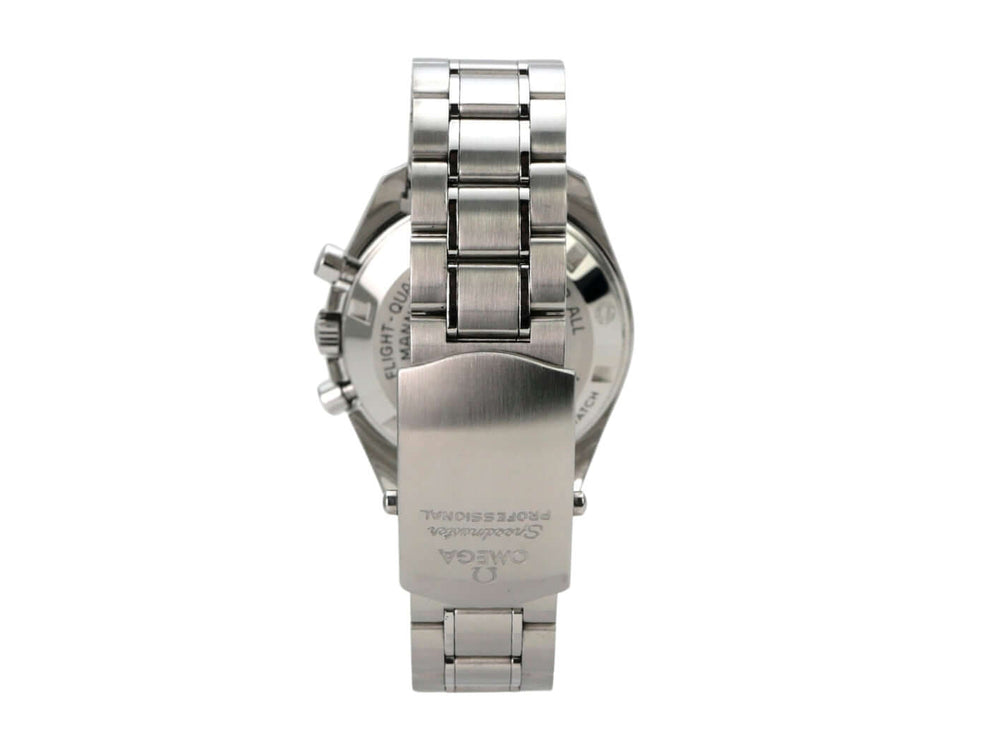 Omega Speedmaster Professional Moonwatch 311.30.42.30.01.005 mit Edelstahlarmband von hinten