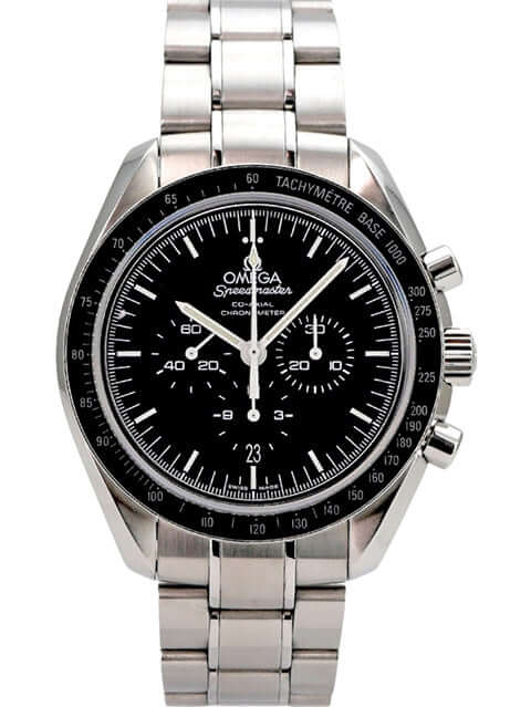 Omega Speedmaster Moonwatch Co-Axial Chronograph 311.30.44.50.01.002 mit Edelstahlgehäuse, schwarzem Zifferblatt und Tachymeterskala