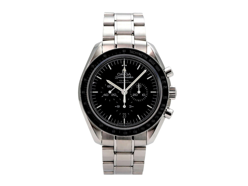 Omega Speedmaster Moonwatch Co-Axial Chronograph 311.30.44.50.01.002 mit schwarzem Zifferblatt und Edelstahlarmband