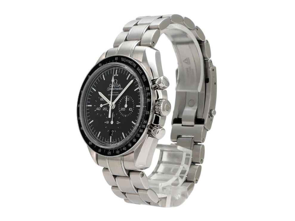 Omega Speedmaster Moonwatch Co-Axial Chronograph 311.30.44.50.01.002 aus Edelstahl mit schwarzem Zifferblatt