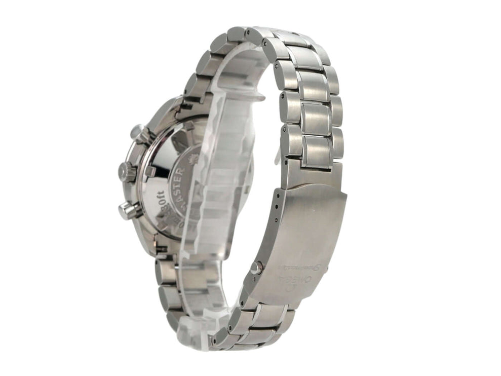 OMEGA Speedmaster Date Ref. 3210.50.00 Edelstahlarmband und Gehäuseansicht