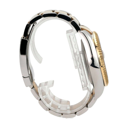 Rolex Sky-Dweller Edelstahl Gelbgold 326933 Champagner - Ansicht der Seite mit Oyster-Armband