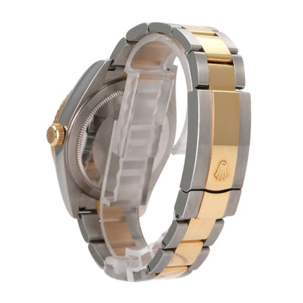 Rolex Sky-Dweller Edelstahl Gelbgold 326933 Champagner – Detailansicht des Armbands in Edelstahl und 18 kt Gelbgold.