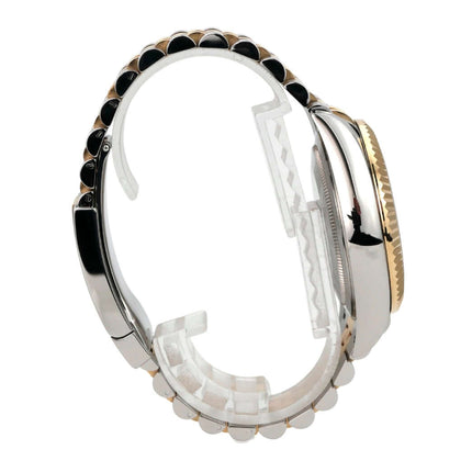 Rolex Sky-Dweller 326933 Champagner Jubile-Band seitliche Ansicht des Edelstahl / Gelbgold Armbands