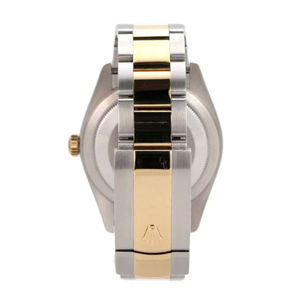 Rolex Sky-Dweller Edelstahl Gelbgold 326933, seitliche Ansicht des Armbands, poliert und satiniert.