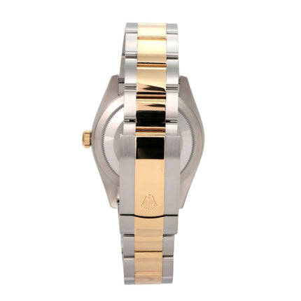 Rolex Sky-Dweller Edelstahl Gelbgold 326933 Schwarz – Ansicht des Armbands und Gehäuses in Edelstahl und 18 kt Gelbgold.