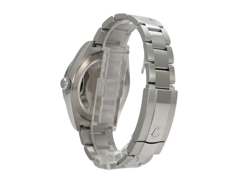Rolex Sky-Dweller Edelstahl Weißgold Ref. 326934, seitliche Ansicht des Armbands in Edelstahl.