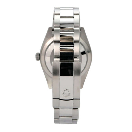 Rolex Sky-Dweller 326934 Schwarz - Edelstahl-Gehäuse und Oyster-Armband von der Seite