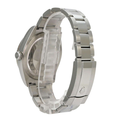 Rolex Sky-Dweller 326934 Schwarz Edelstahl, Luxusarmbanduhr aus Edelstahl mit Weißgold-Lünette und schwarzem Zifferblatt