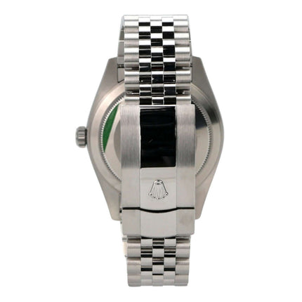 Rolex Sky-Dweller 326934 Schwarz Jubile-Band Rückansicht mit Jubile-Armband und Oysterclasp-Faltschließe.