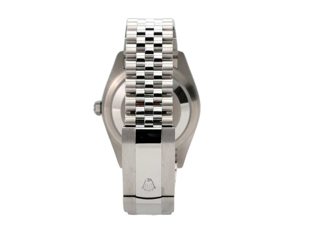 Rolex Sky-Dweller 336934 Rückansicht mit Jubile-Band und Oysterclasp-Faltschließe in Edelstahl.