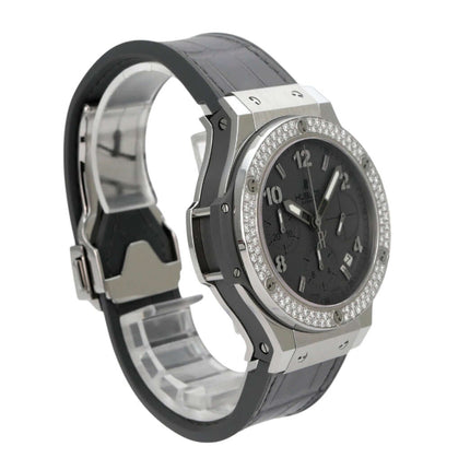 Hublot Big Bang Earl Grey 342.ST.5010.LR.1104 Uhr mit Edelstahlgehäuse und grauem Lederarmband