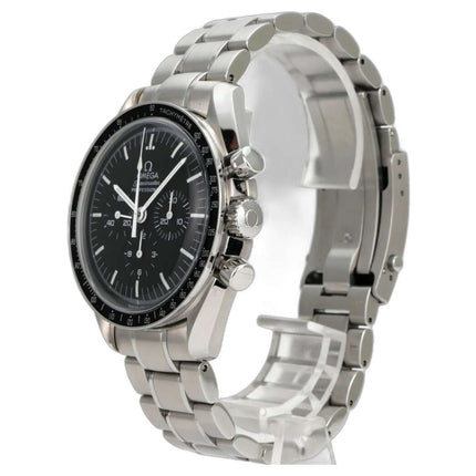 Omega Speedmaster Professional Moonwatch 3570.50.00 Edelstahl-Chronograph mit schwarzem Zifferblatt und Tachymeter