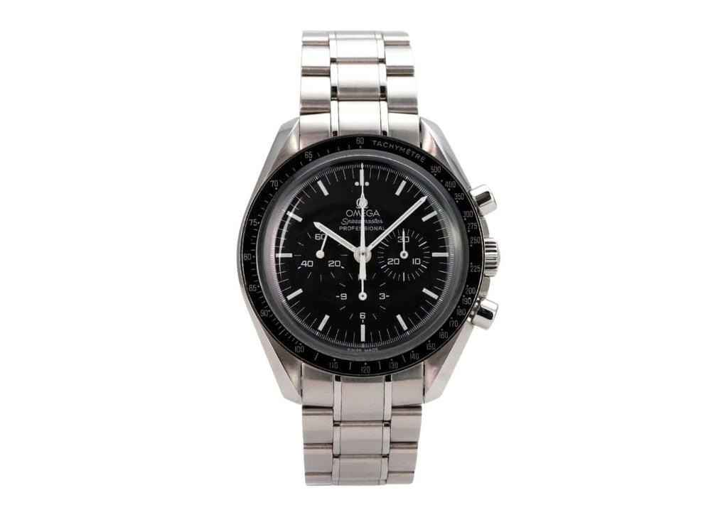 Omega Speedmaster Professional Moonwatch 3570.50.00 mit schwarzem Zifferblatt, Edelstahlarmband und Tachymeter