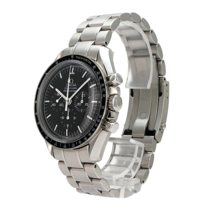 Omega Speedmaster Professional Moonwatch 3570.50.00 mit schwarzem Zifferblatt, Edelstahlarmband und Chronograph