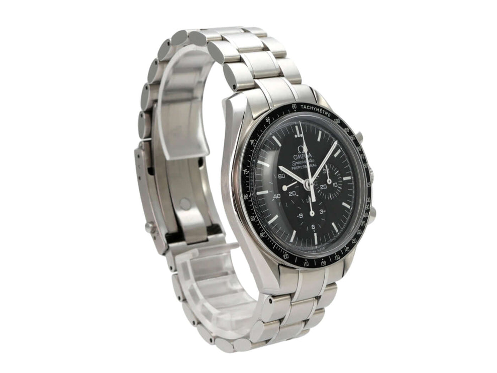 Omega Speedmaster Professional Moonwatch 3570.50.00 mit Edelstahlarmband, schwarzem Zifferblatt und Tachymeter