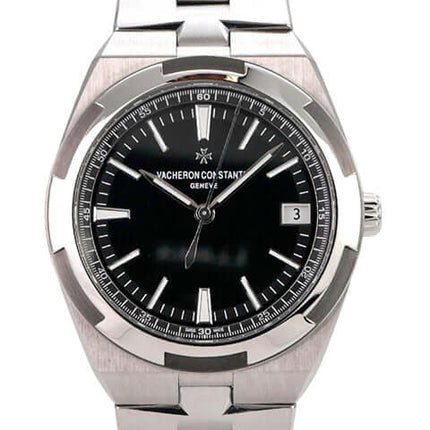 Vacheron Constantin Overseas 4500V-110A-B483 Uhr mit schwarzem Zifferblatt und Edelstahlband