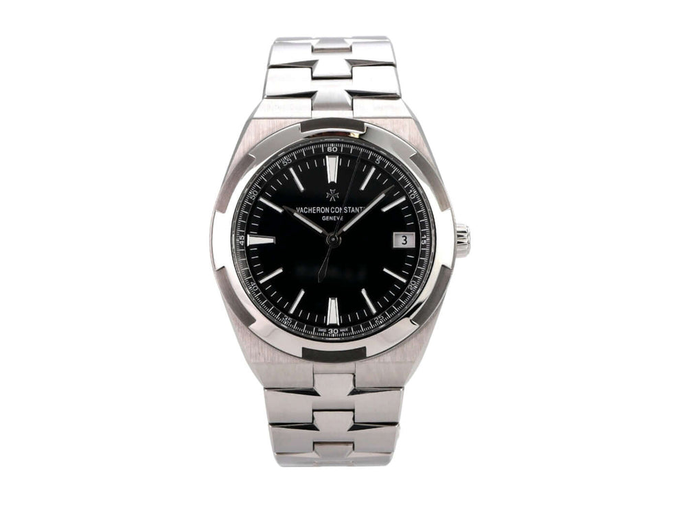 Vacheron Constantin Overseas 4500V-110A-B483 mit schwarzem Zifferblatt und Edelstahlarmband