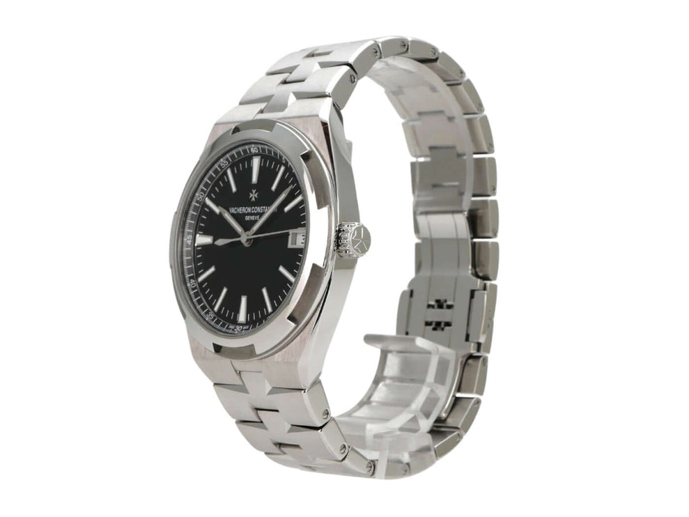 Vacheron Constantin Overseas 4500V-110A-B483 Edelstahl mit schwarzem Zifferblatt und glänzendem Armband