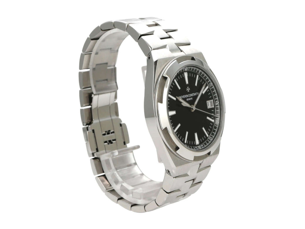 Vacheron Constantin Overseas 4500V-110A-B483 Uhr mit schwarzem Zifferblatt und Edelstahlband