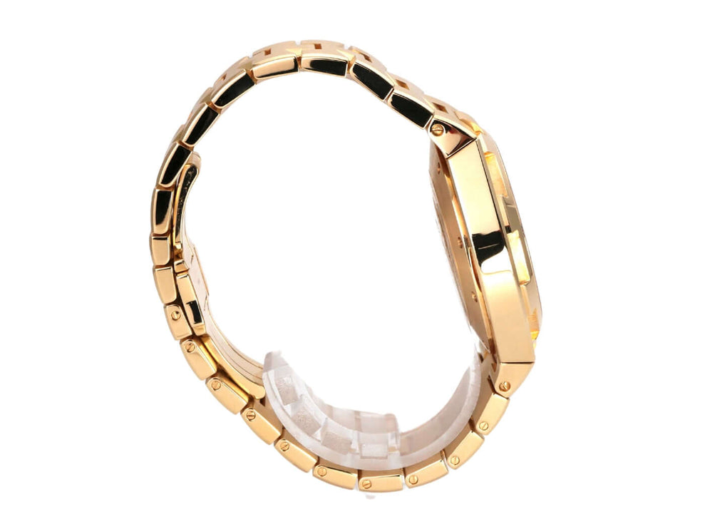 Vacheron Constantin Overseas Dual Time 47450/B01J-9228 seitliche Ansicht des polierten Gelbgold-Armbands und Gehäuses
