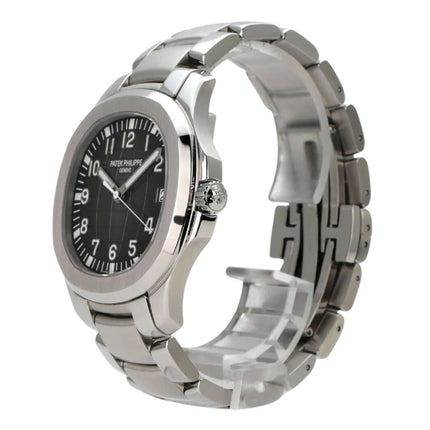 Patek Philippe Aquanaut 5167/1A-001 Edelstahlband in Edelstahl mit schwarzem Zifferblatt und arabischen Ziffern