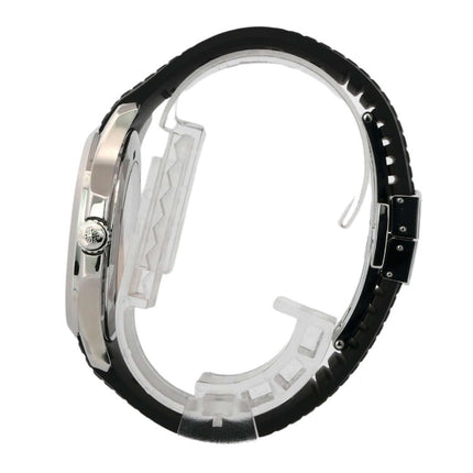 Patek Philippe Aquanaut Ref. 5167/1A-001 aus Edelstahl, Seitenansicht mit Kautschukarmband und Faltschließe.