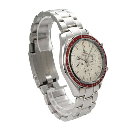 Omega Speedmaster Moonwatch 522.30.42.30.06.001 Tokyo 2020 mit Edelstahlarmband und rotem Inlay