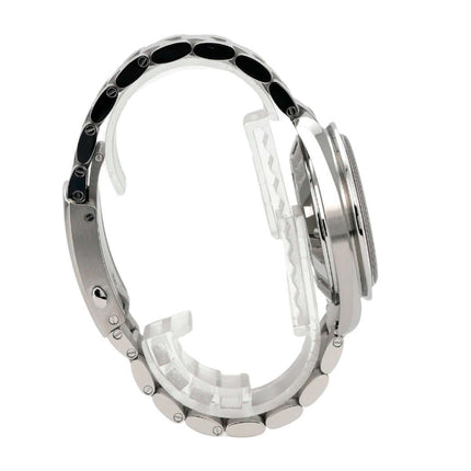 Omega Speedmaster Moonwatch 522.30.42.30.06.001 Tokyo 2020 seitliche Ansicht mit Edelstahlarmband.