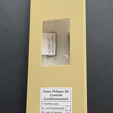 Patek Philippe Uhrenbox mit Konditionierungszertifikat und Papiere