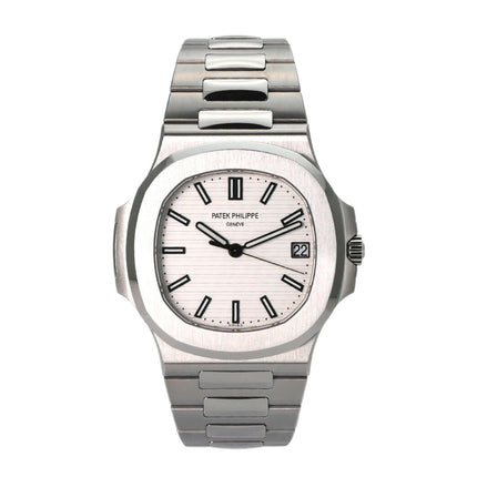 Luxuriöse Patek Philippe Nautilus 5711/1A-011 Armbanduhr, Edelstahlgehäuse, silbernes Zifferblatt, ungetragen, 2018 Modell.