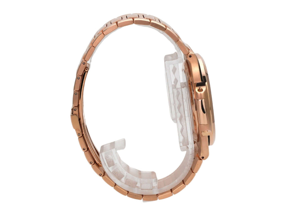 Patek Philippe Nautilus Roségold 5711/1R-001 seitliche Ansicht des Gehäuses aus Roségold mit poliertem Finish.