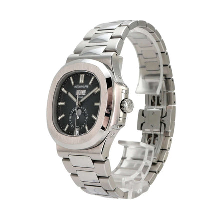 Patek Philippe Nautilus Annual Calendar Mondphase 5726/1A-014 in Edelstahl mit blauem Zifferblatt und Edelstahlarmband