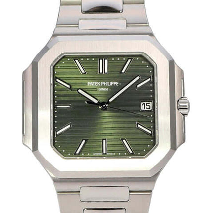 Patek Philippe Cubitus 5821/1A-001 mit grünem Zifferblatt und Edelstahlarmband