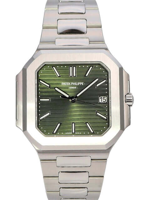 Patek Philippe Cubitus 5821/1A-001 mit grünem Zifferblatt und Edelstahlarmband