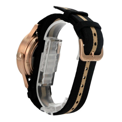 Blancpain Fifty Fathoms 70th Anniversary Act 3 5901-5630-NANA Uhr mit Natoband und Bronzegold-Gehäuse.