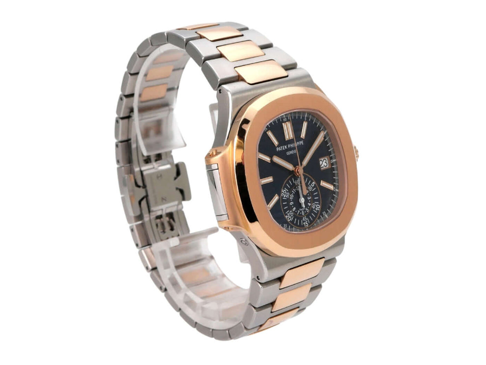 Patek Philippe Nautilus 5980/1AR-001 Edelstahl Roségold mit blauem Zifferblatt und Automatikaufzug