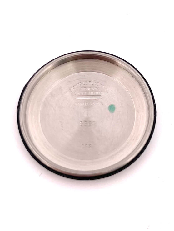 Gehäuseboden der Rolex Daytona Edelstahl 6263, polierter Edelstahl mit eingravierten Details, sehr guter Zustand.